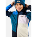 Odlo CLASSIC FLEECE HOODY KIDS Mid-layer full-zip hooded fleece jacket, navy blue