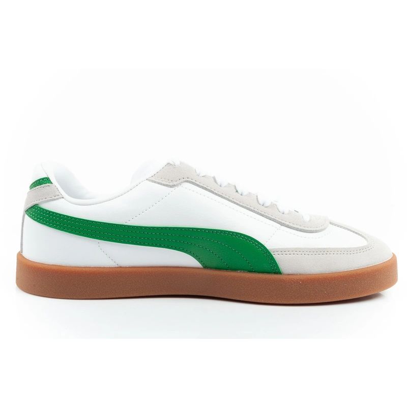 Puma Club II Era men's sports shoes sneakers leather white gray green Puma
