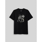 Men's regular printed T-shirt 4F 4FKAW26TTSHM4500-20S