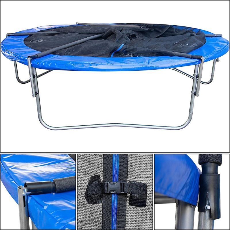 FOLDABLE GARDEN TRAMPPOLINE WITH INNER NET 8FT 244CM ENERO Home and Garden/Garden Your Sports Performance