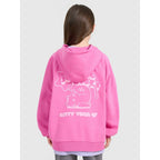 Girls' sweatshirt with hood, open, 4F 4FJRAW25TSWSF2439-54S 4f