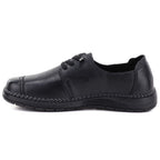 Comfortable black women's leather shoes Vinceza 107240