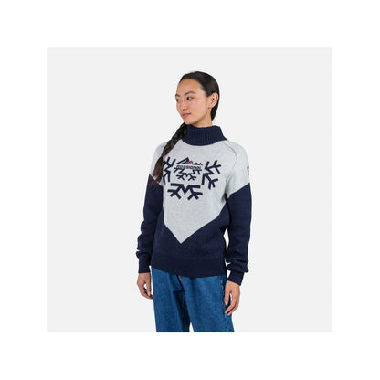 Rossignol W Cieloalto Tn Navy Blue Sweater Rossignol