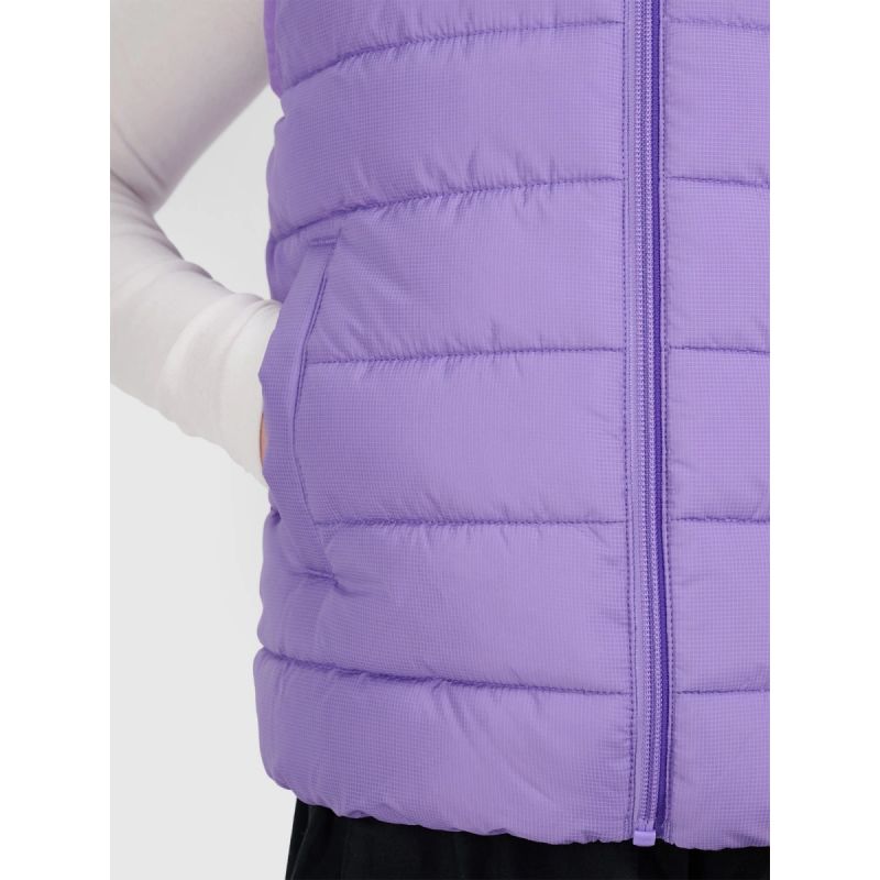 Girls' down vest with synthetic filling 4F 4FJRAW25TVJAF322-51S 4f