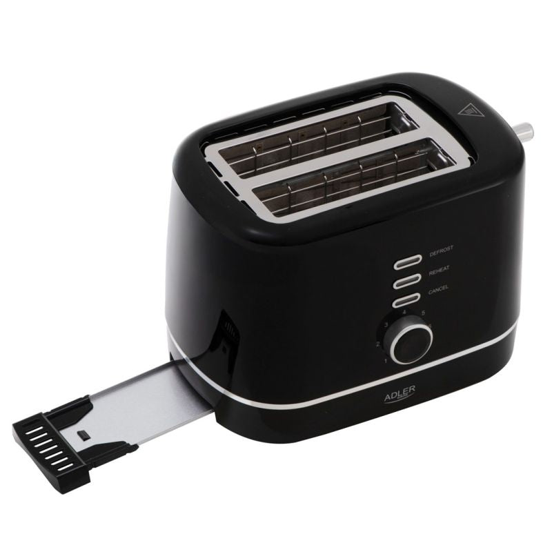 Toaster with grate ADLER AD 3224b black AGD - Produkty/Tostery Your Sports Performance
