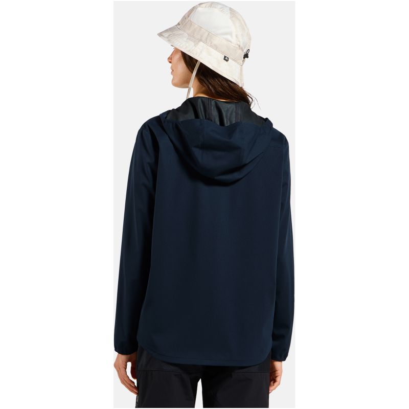 Women's Long-Sleeve Shirt Odlo Shirt l/s TRANSITION SOFTSHELL, navy blue