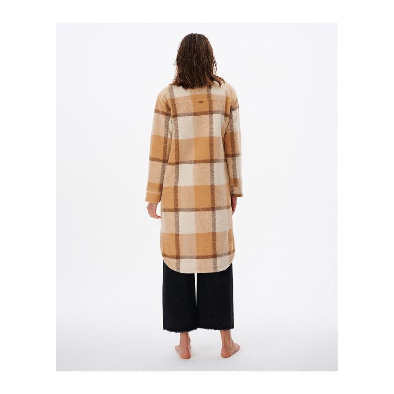 RIP CURL Breeze Check Jacket camel Rip Curl