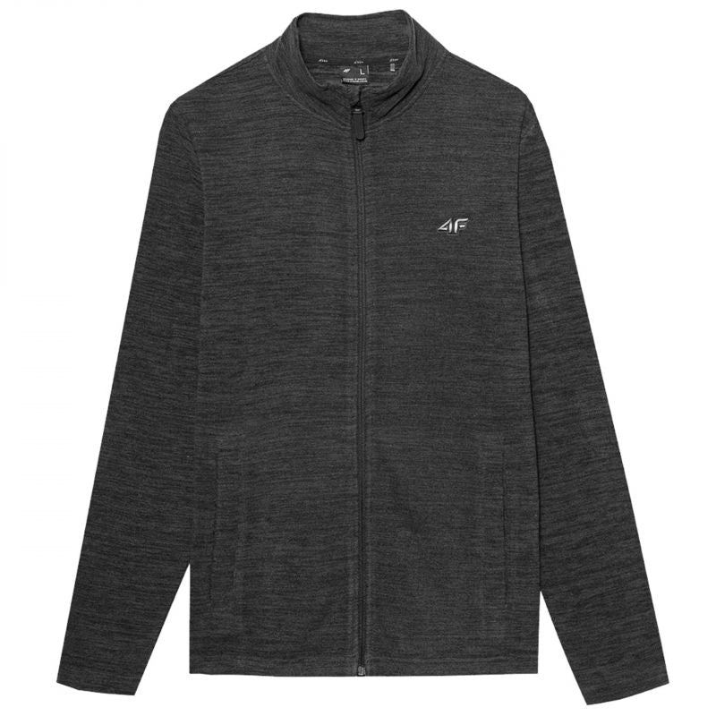 Sweatshirt 4F M 4FSS23TFLEM052 black melange Clothing/Outdoor 4F