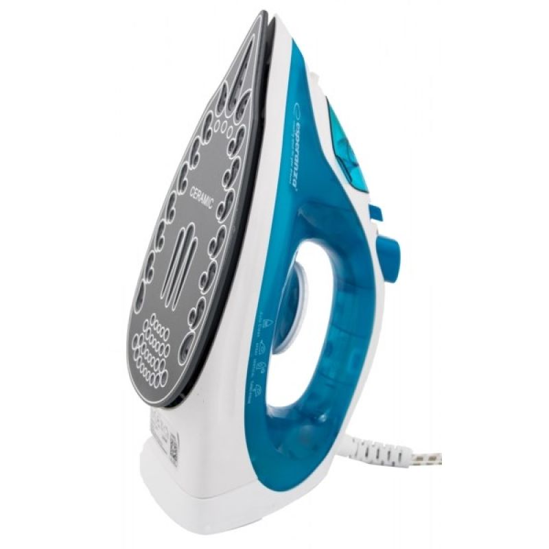 Esperanza Ceramic EHI002 steam iron (2200W; blue) AGD - Produkty/Żelazka i generatory pary Your Sports Performance