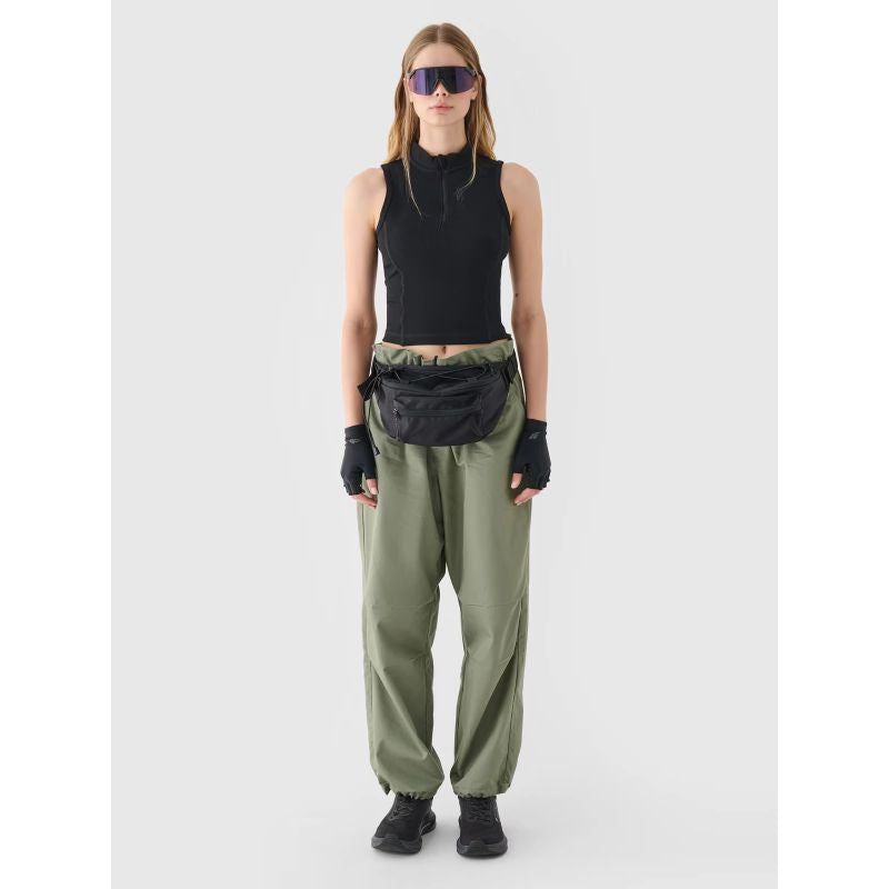 Women's slim ribbed knit top 4F 4FRAW24TSLEF182-20S *Kategoria tymczasowa Your Sports Performance