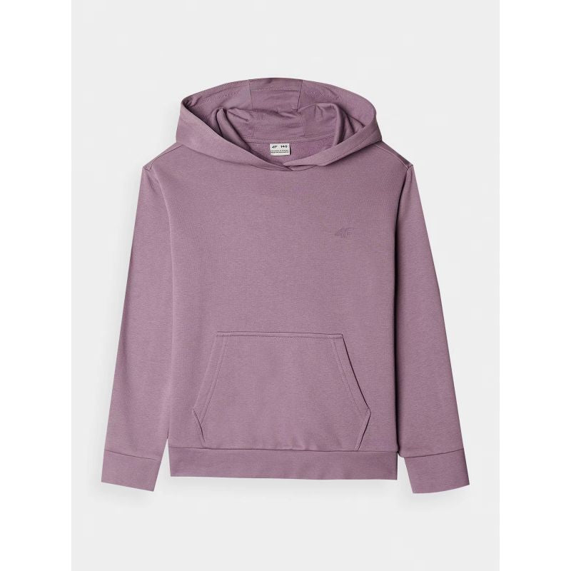 Girls' sweatshirt with hood, open, 4F Junior 4FJWMM00TSWSF1316-51S *Kategoria tymczasowa Your Sports Performance
