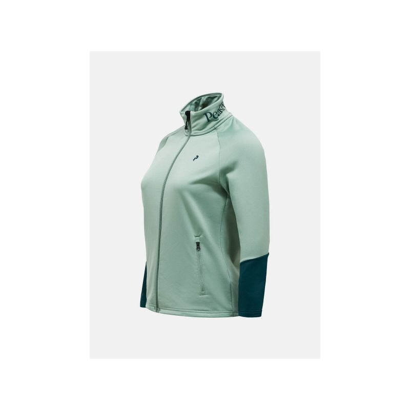Women's PEAK PERFORMANCE W Rider Essentials Midlayer Zip Jacket Green