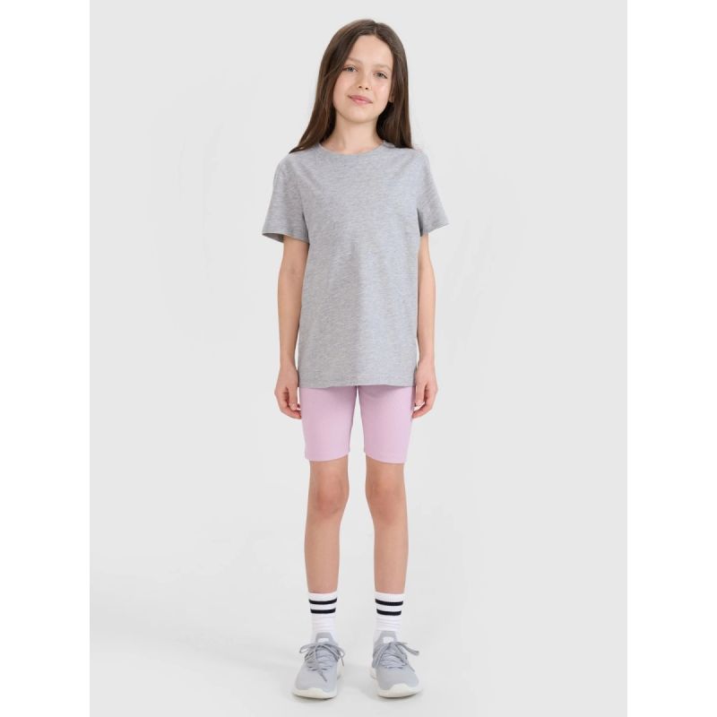 Regular plain girls' T-shirt 4F 4FJWSS25TTSHF2177-27M *Kategoria tymczasowa Your Sports Performance