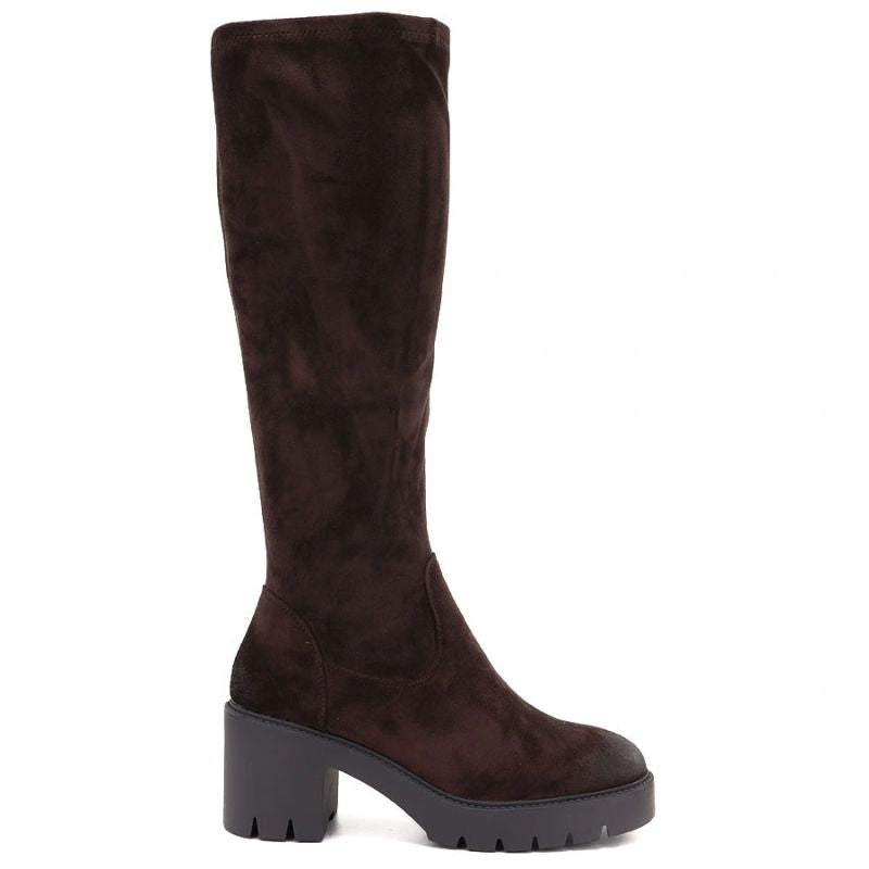Women’s chocolate-brown suede insulated boots Vinceza 58332