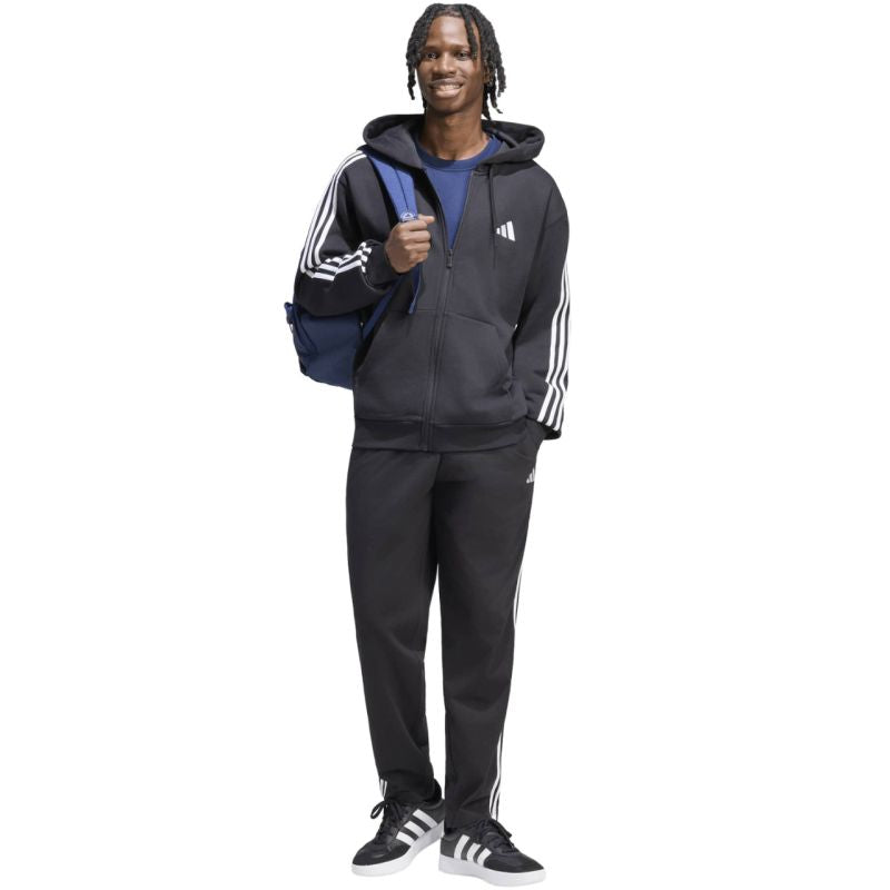 Men's adidas Essentials 3-Stripes Single Jersey Pants Black KY6611