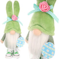 Gnome Bunny 25cm Green in sneakers Spring decoration Home and Garden/Equipment Your Sports Performance