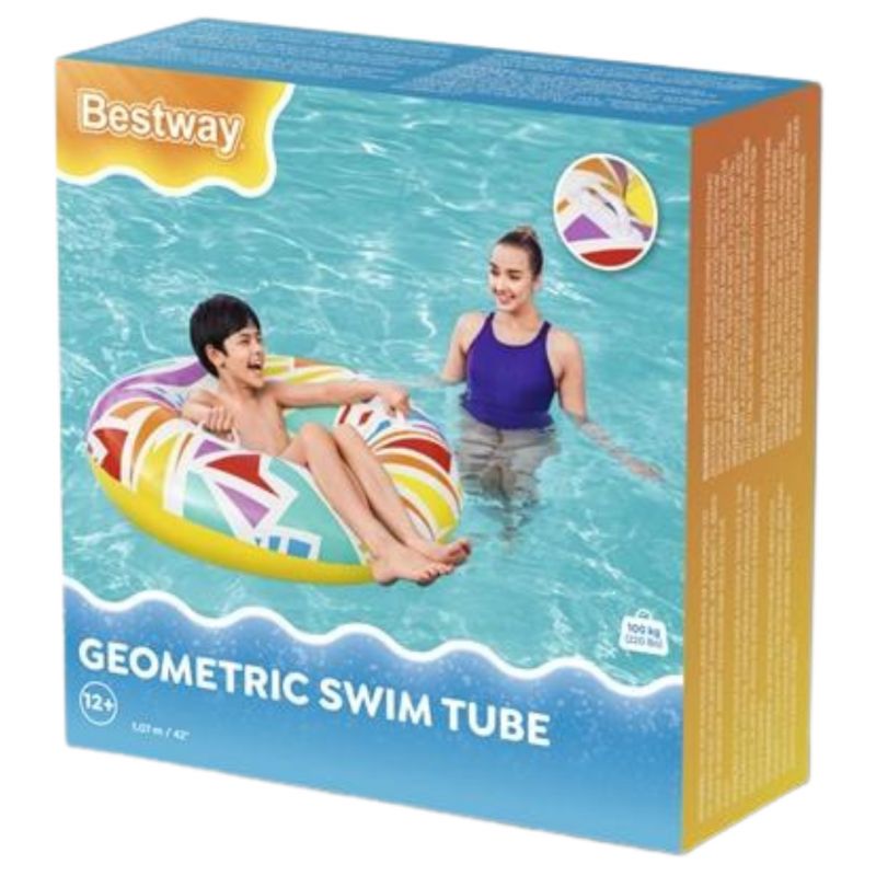 Bestway Geo swimming ring 107 cm 36228 4149 Accessories/Swimming accessories/Motylki, Pływaczki, Kółka, Piłki, Pontony Your Sports Performance