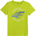 Boy's T-shirt 4F M3284 juicy green 4FJWSS26TTSHM3284 45S