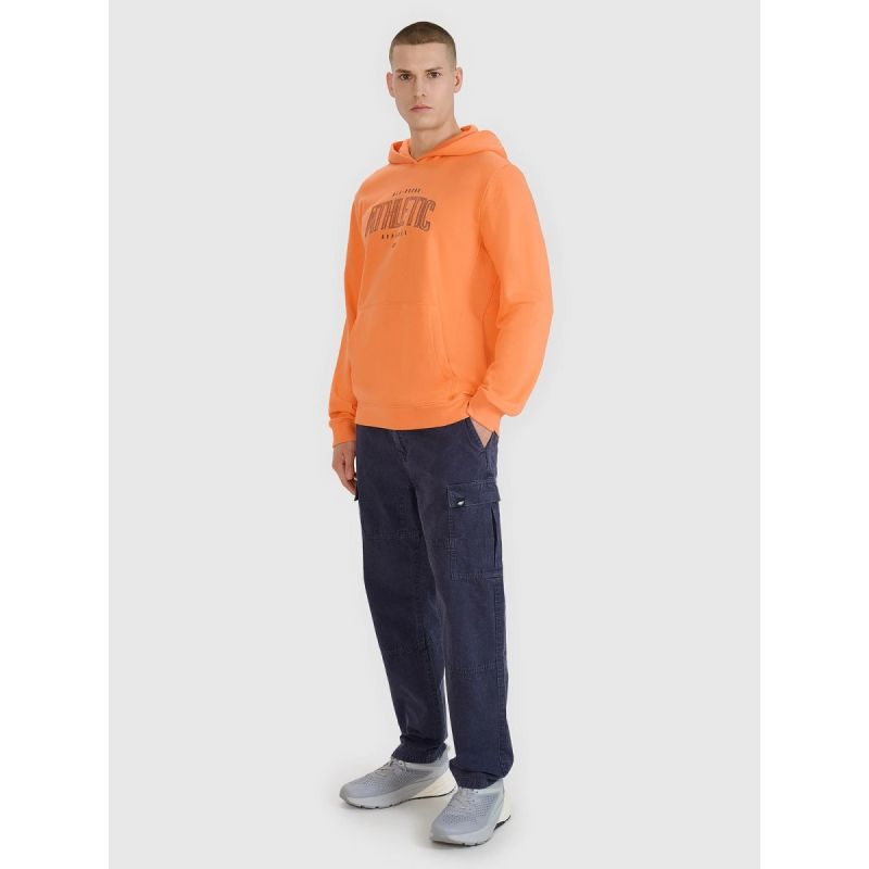 Men's sweatshirt with hood, open, 4F 4FRSS25TSWSM2201-70S *Kategoria tymczasowa Your Sports Performance