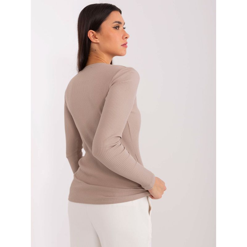 Dark Beige Cotton Blouse BASIC FEEL GOOD (RV-BZ-9211.26X) In preparation Your Sports Performance