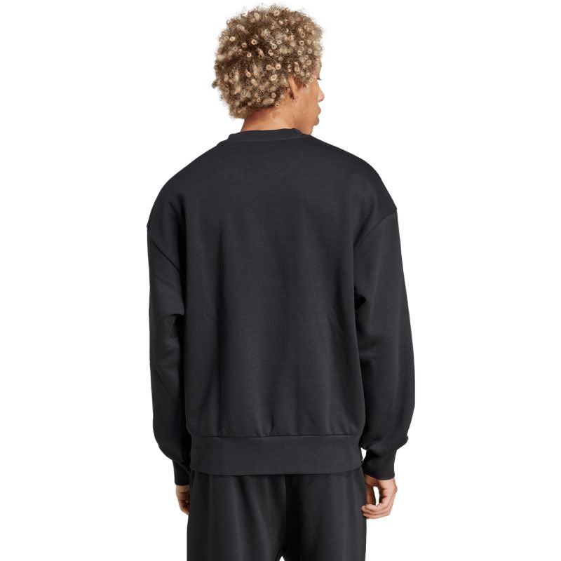 Men's adidas Essentials Loose Fit 3 Bar Logo Sweatshirt Black JF3542 In preparation Adidas