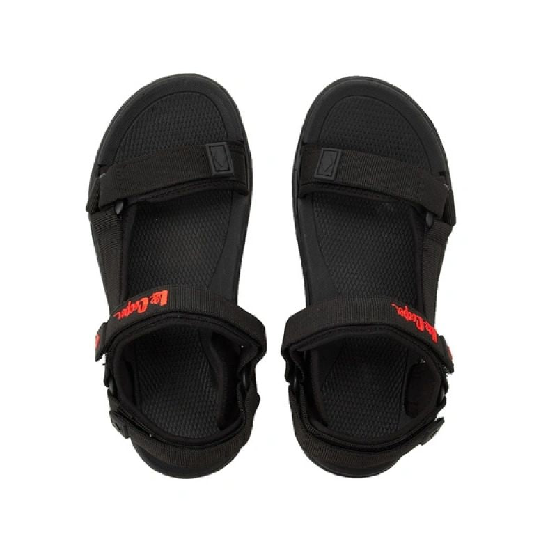 Lee Cooper women's shoes with velcro straps for summer beach sandals, lightweight black Lee Cooper