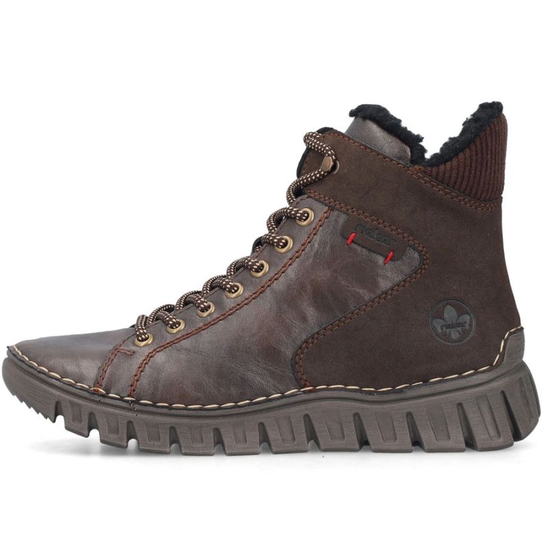 Comfortable Women’s Ankle Boots in Chocolate Brown Rieker 57512-25