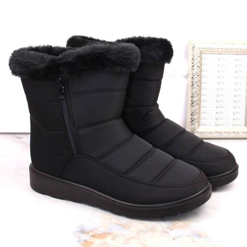 Potocki W WOL197 insulated snow boots with fur, black Footwear/Outdoor/Potocki Your Sports Performance