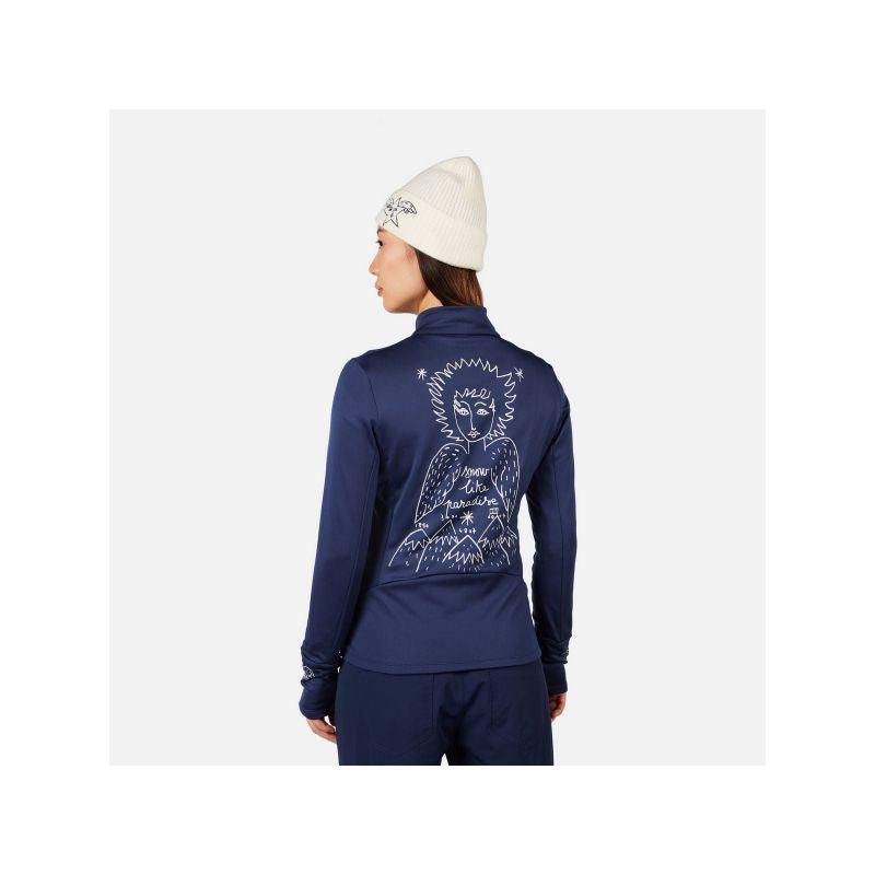 ROSSIGNOL W JCC CLIMI JKT women's sweatshirt blue