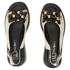 Women's gold leather wedge sandals Filippo DS7577 Filippo