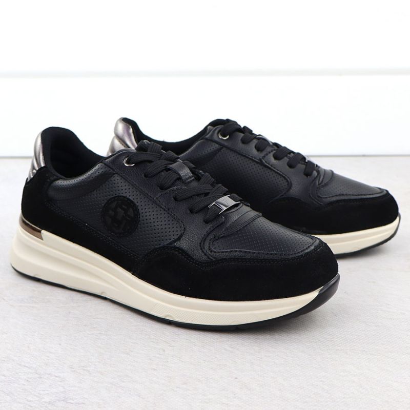 Women's black leather shoes Filippo DP7106/25 Footwear Your Sports Performance