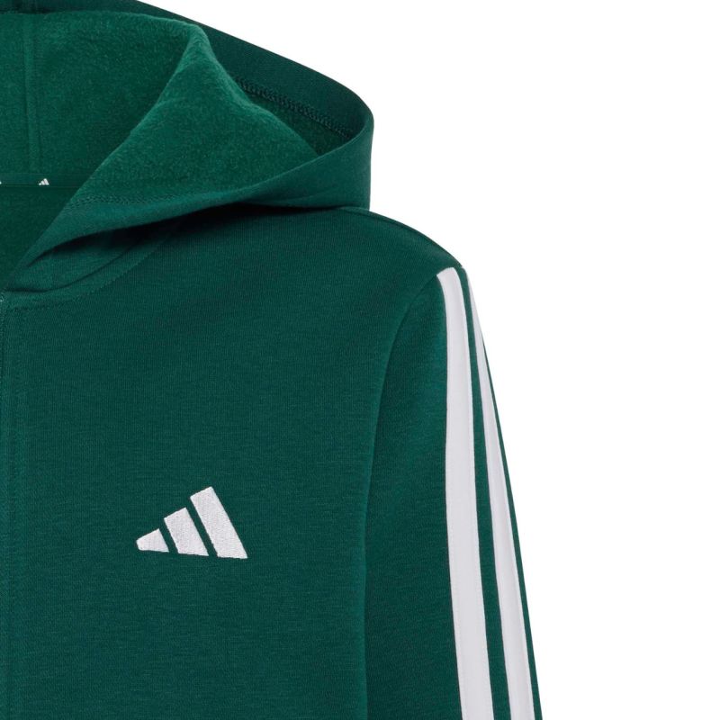 adidas Essentials Full-Zip Kids' Sweatshirt Green KT3373