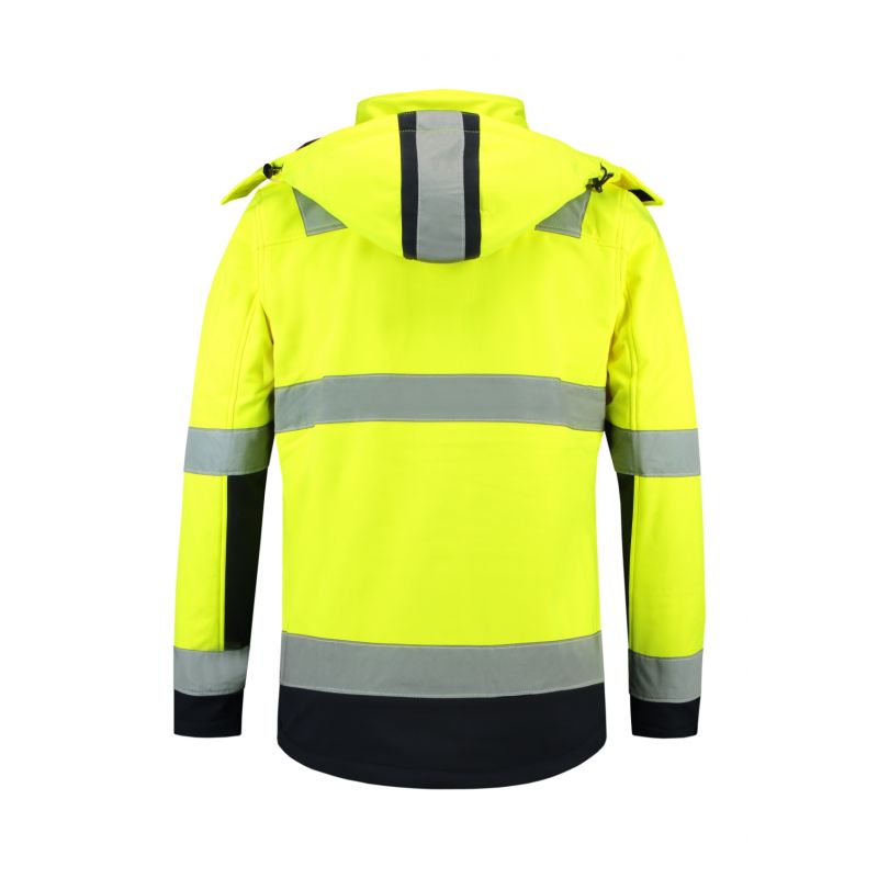 Rimeck Bi-color EN ISO 20471 Softshell Jacket M MLI-T5297 fluorescent yellow Clothing/Outdoor/Rimeck Your Sports Performance