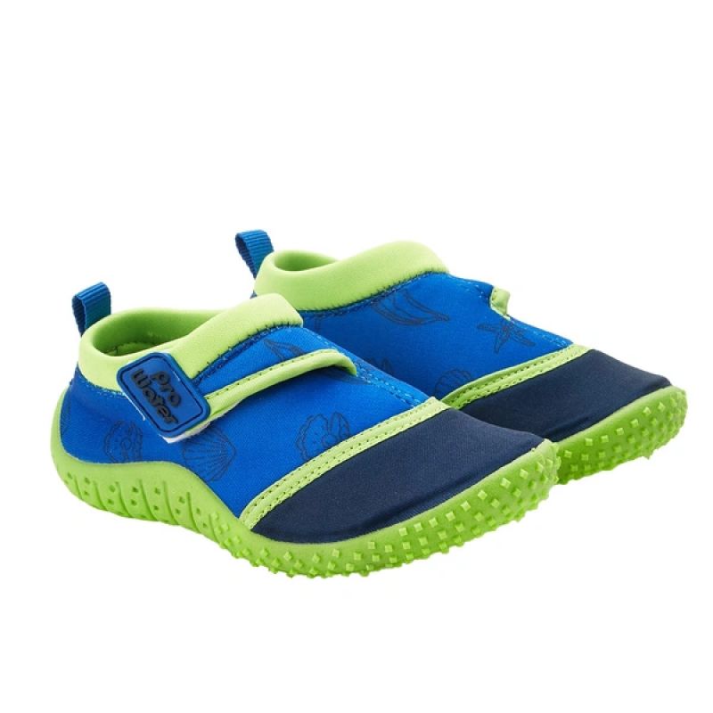 ProWater children's swimming shoes, quick-drying, non-slip, blue, green