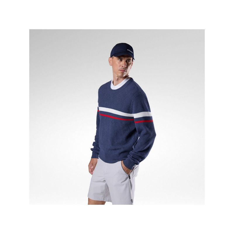 ROSSIGNOL M Knitted Cn Sweater Navy Blue
