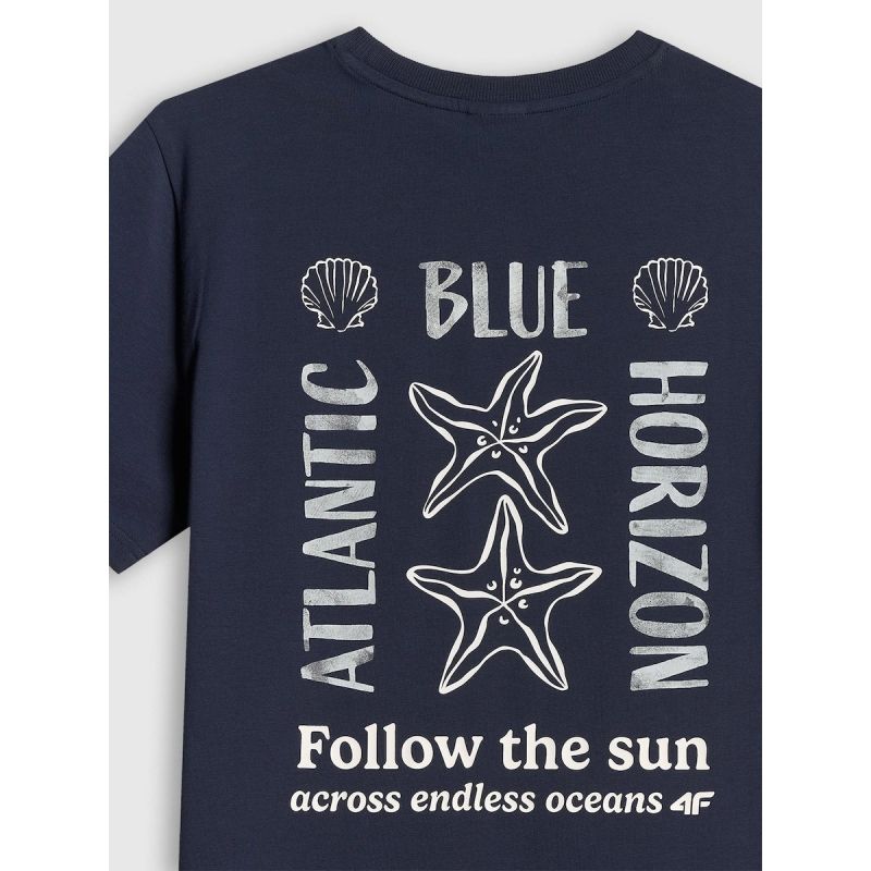 Women's relaxed printed T-shirt 4F 4FRSS26TTSHF4021-31S 4f