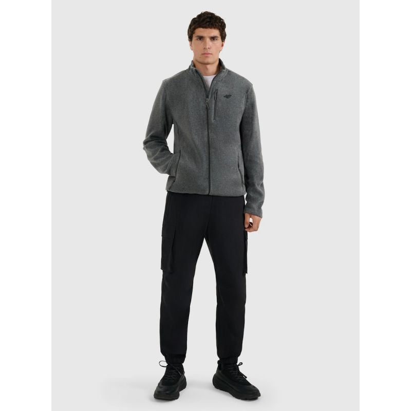 Men's Regular Fit Fleece Jacket with Stand-Up Collar 4F 4FRMM00TFLEM435-23M