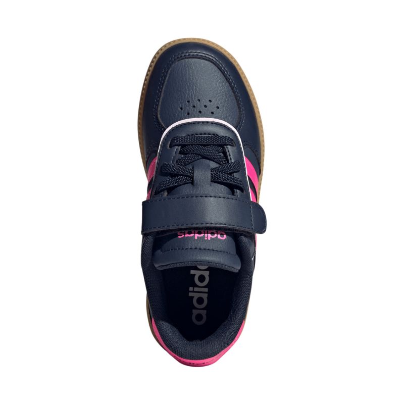 adidas Breaknet Sleek navy blue and pink kids' shoes JQ3060