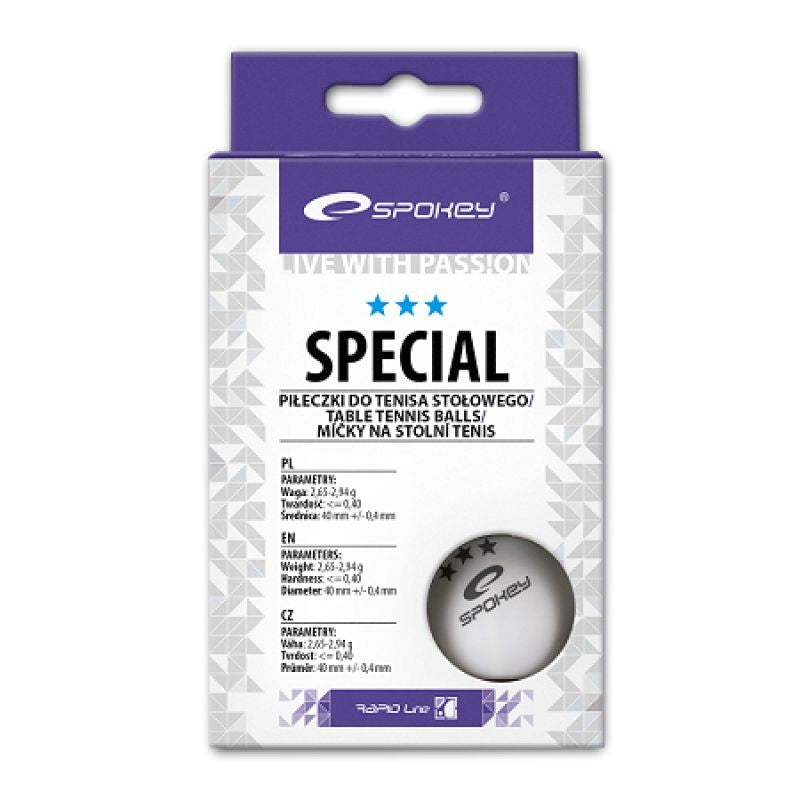Ping-pong balls Spokey Special 6 pcs 81876 Accessories/Balls/Table Tennis Your Sports Performance