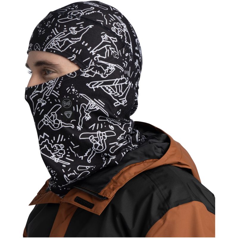 BUFF THERMONET® HINGED BALACLAVA TIVAT BLACK