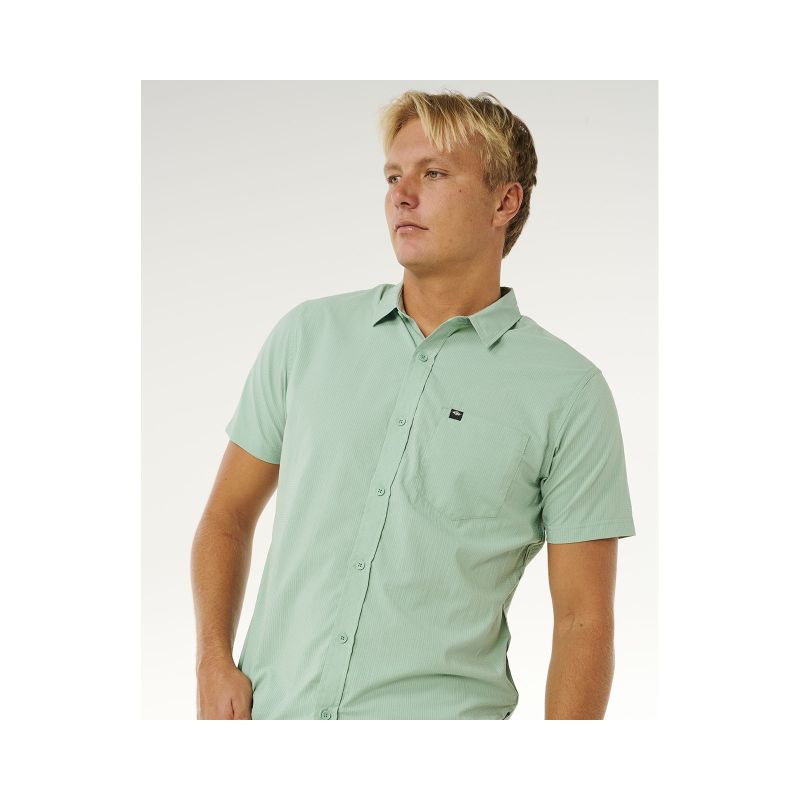 Men's RIP CURL Vaporcool Aerotech S/S Shirt Green