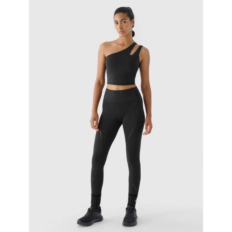 One-shoulder training crop top 4F x anna lewandowska 4F 4FALSAW24TFSLF515-20S 4f