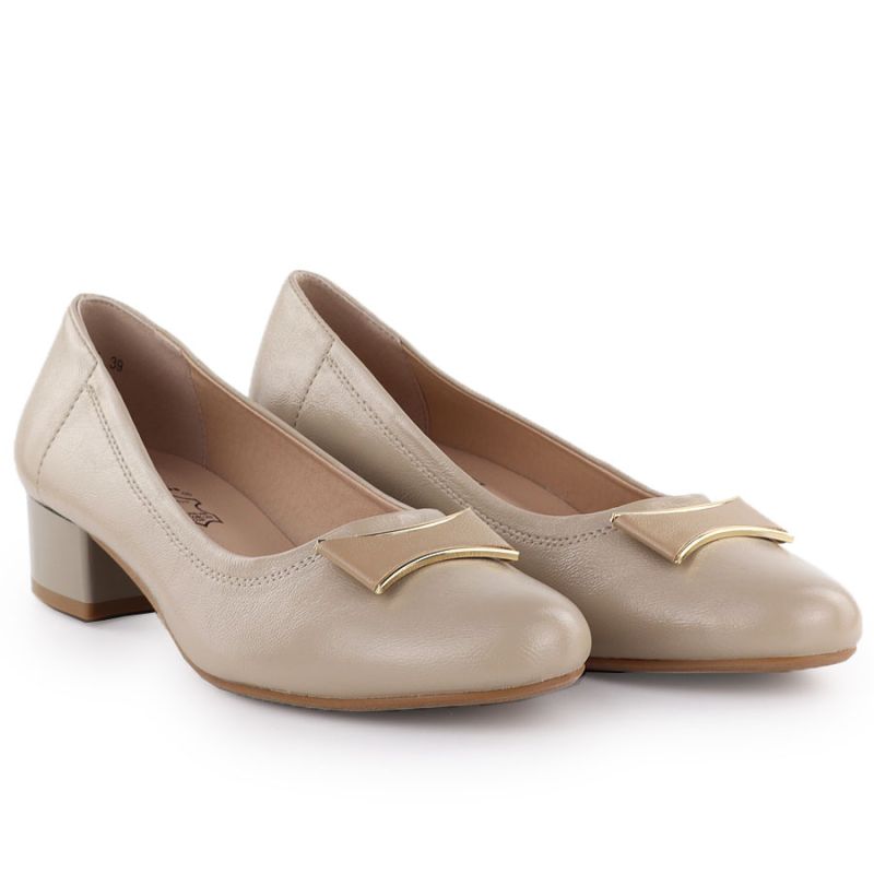 Beige women's pumps Jezzi 200-15 To be categorized Your Sports Performance