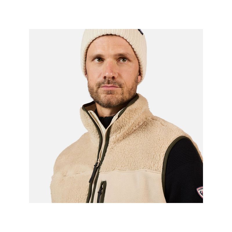 ROSSIGNOL Men's All Track Sherpa Vest Gray