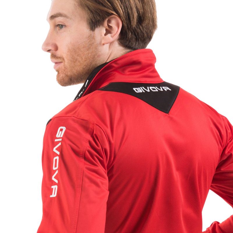 Tracksuit Givova Tuta Visa TR018 1210 red/black Clothing/Football/Mężczyźni/Joma Givova