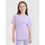 Girls' printed t-shirt 4F4FJRSS25TTSHF2645-52S *Kategoria tymczasowa Your Sports Performance