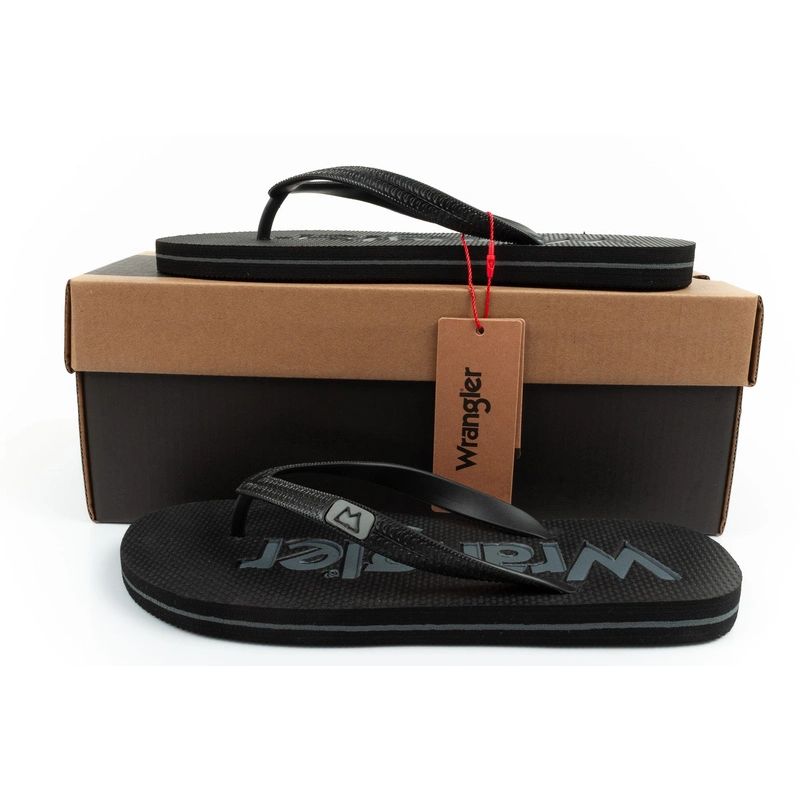 Wrangler men's flip-flops shoes Cole Flipflop black Wrangler