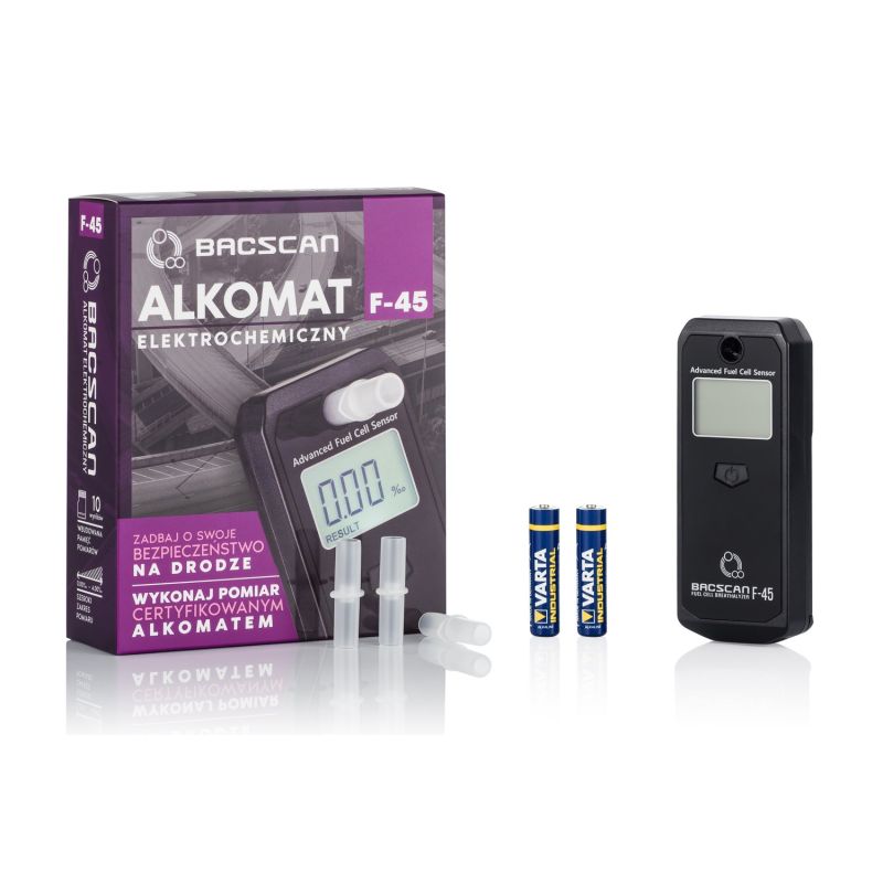 BACSCAN F-45 breathalyzer (electrochemical) Elektronika i akcesoria/Alkomaty Your Sports Performance