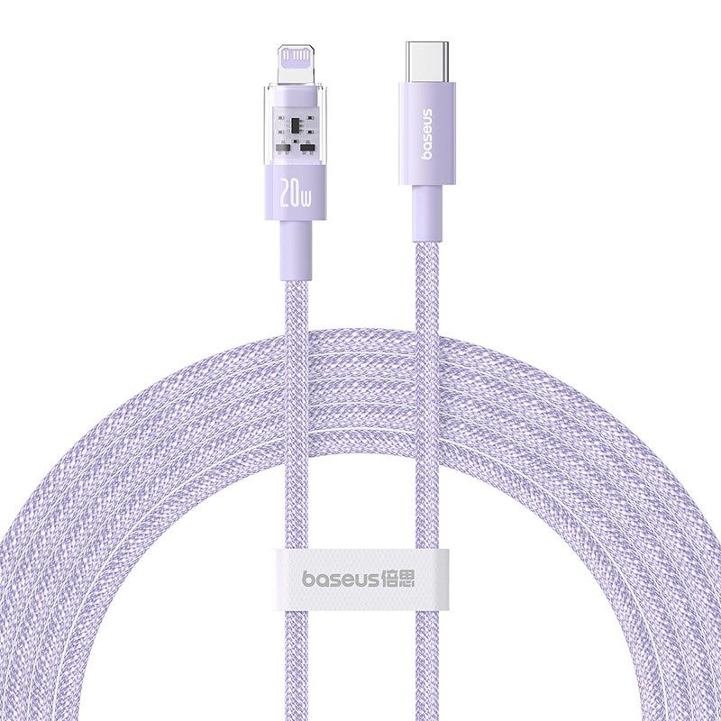 Baseus Gem USB C-IP Cable 20W 2m (Purple) In preparation Your Sports Performance