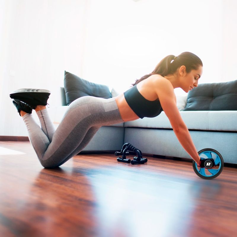 Rebel Active Double Wheel, Ab Roller AB Wheel AB-2 RBA-3061 Siłownia i fitness/Wałki i rollery Your Sports Performance